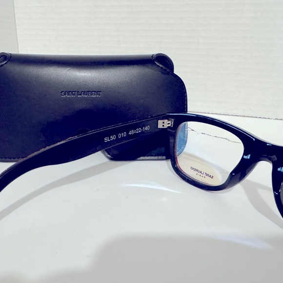 Yves Saint Laurent Red Glitter Eyeglass Frame - 140/48/22 UNISEX - Picture 6 of 8